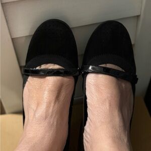 Cole Haan Black Perforated Flats